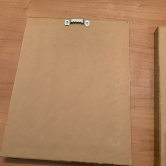 2 Pc Vintage Carmel Foret Framed Floral Print Picture Frame Art - Picture 9 of 12